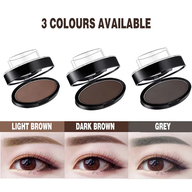 Cosmetic Definition Natural Shape Eyebrow Shadow Stamp Waterproof Brow Dye Kit