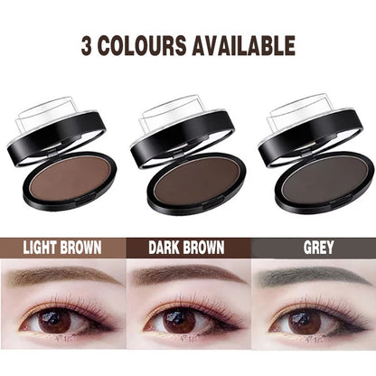 Cosmetic Definition Natural Shape Eyebrow Shadow Stamp Waterproof Brow Dye Kit