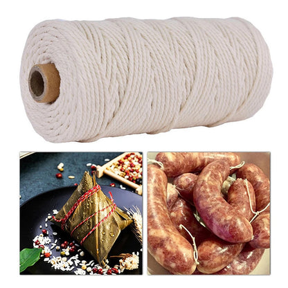 2Mm Thick Butchers String Cotton Twine Meat Prep Trussing Turkey Barbecue String