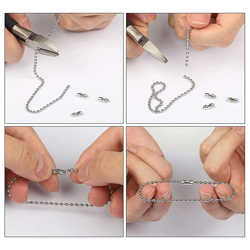 20x Roman Blind Ball Chain Connectors Roller Vertical Holland Joiner Part Link