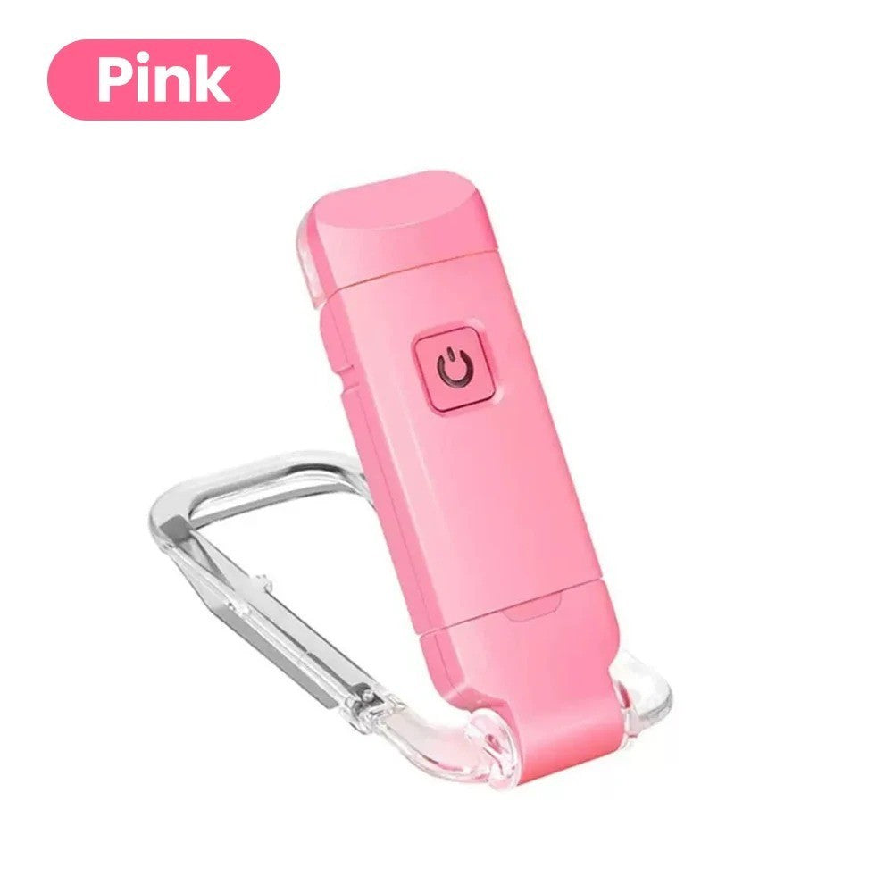 USB Rechargeable Book Night Reading Light Clip USB Recharg Mini LED Lamp White