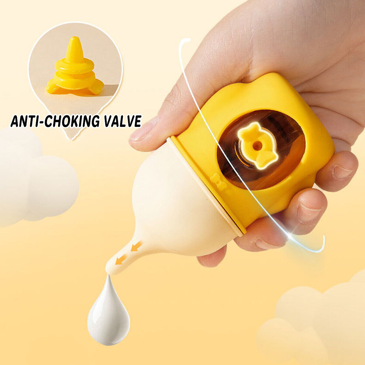 Silicone Pet Feeding Bottle Puppy Kitten Baby Milk Dispenser Scale Bpa Free Care