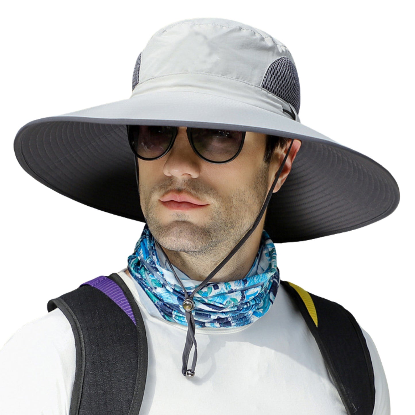 Big Head Sun Hat UPF50 for Large Head, XXL Bucket Hat Men/Women, Waterproof Wide