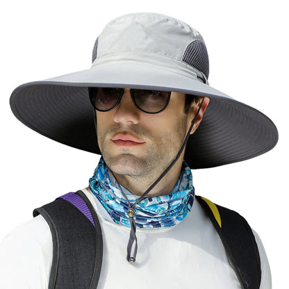 Big Head Sun Hat UPF50 for Large Head, XXL Bucket Hat Men/Women, Waterproof Wide