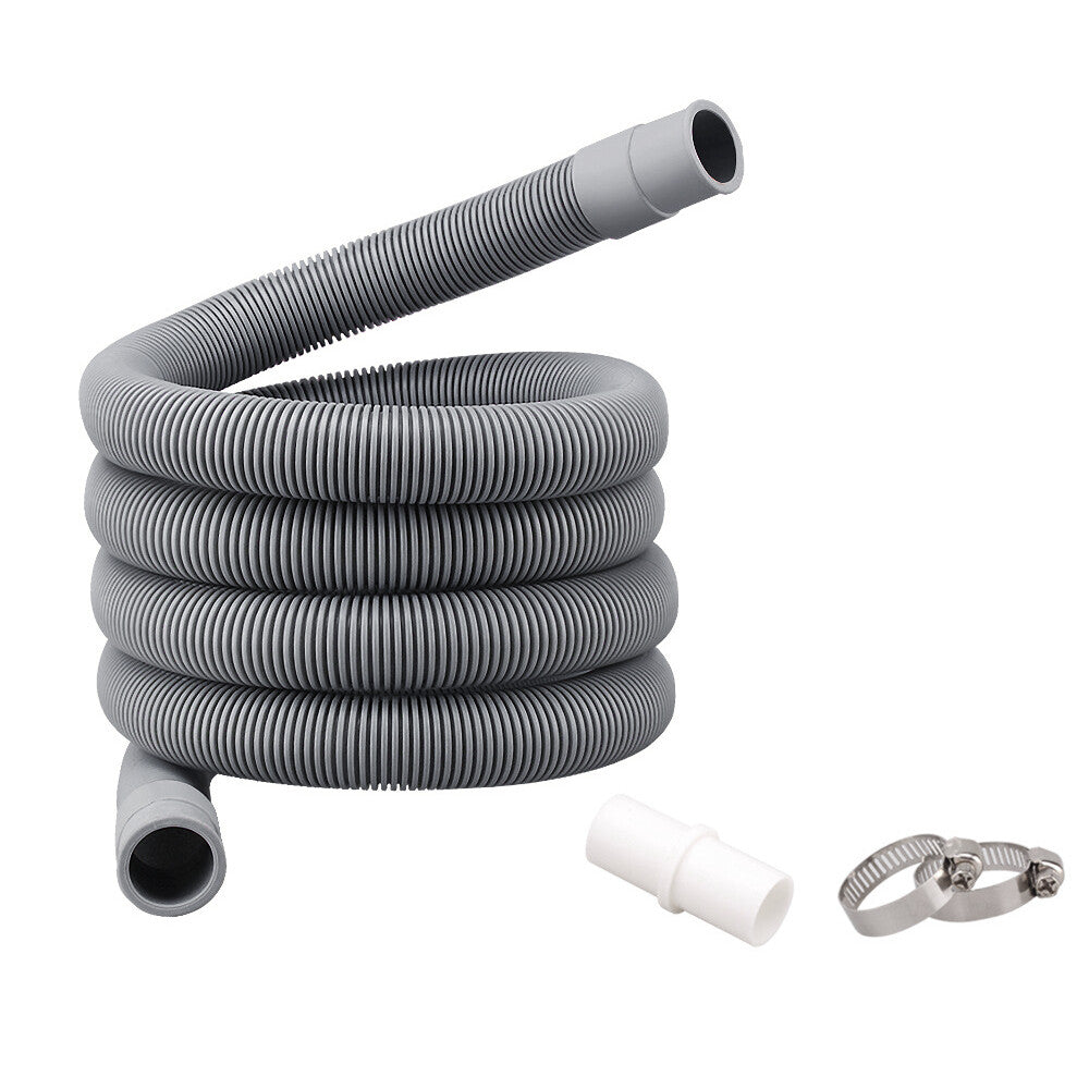 Universal Washing Machine Dishwasher Drain Waste-Hose Extension Pipe Kit 1/2/3 M