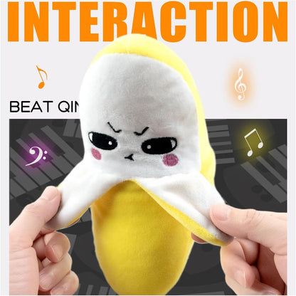 2026 Interactive Musical Toy Fruit Sensing Beat Piano Ragdoll Musical Doll Gifts