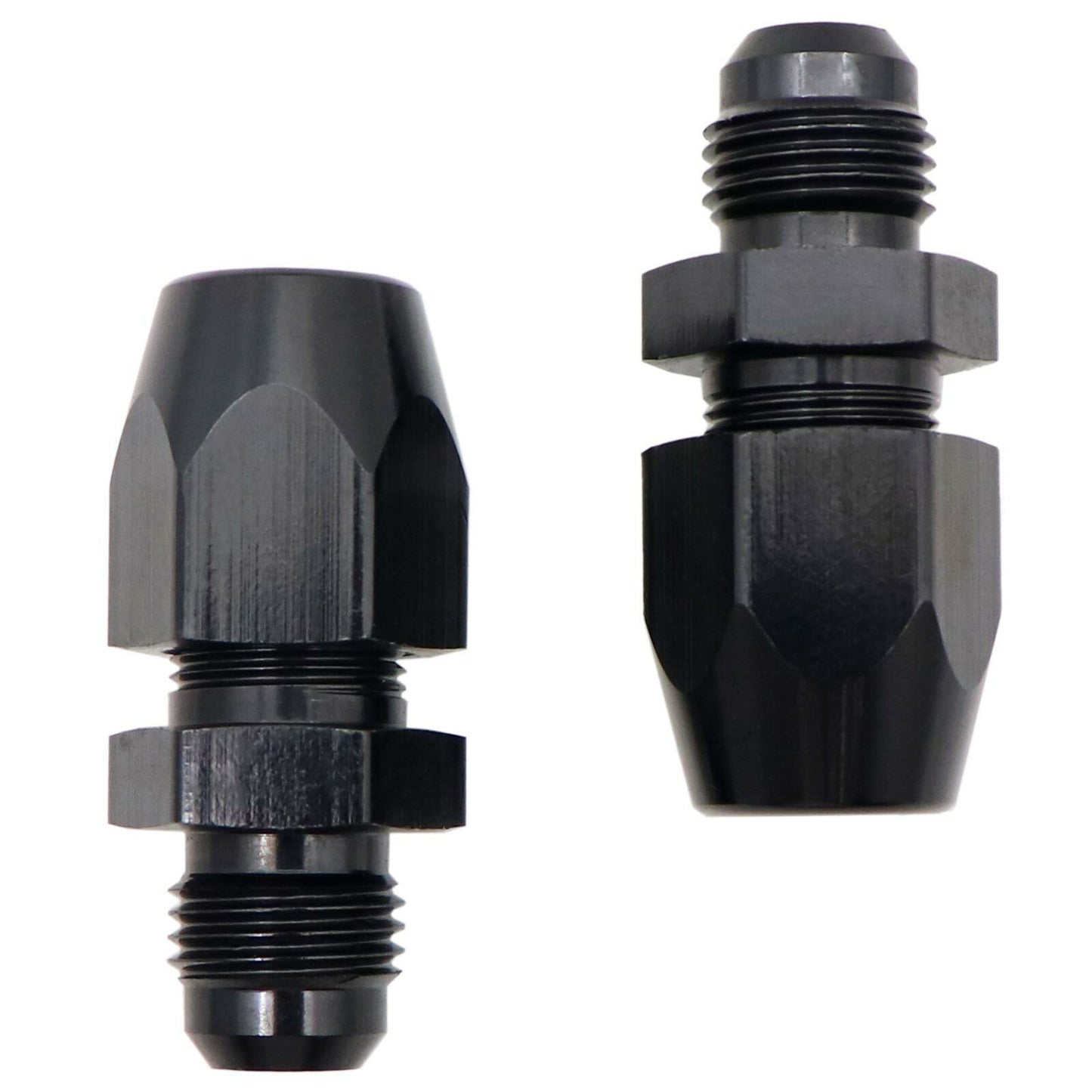 2X 6AN Male To 3/8" Tube Hardline Fuel Line Adapter Fitting Tubing compression