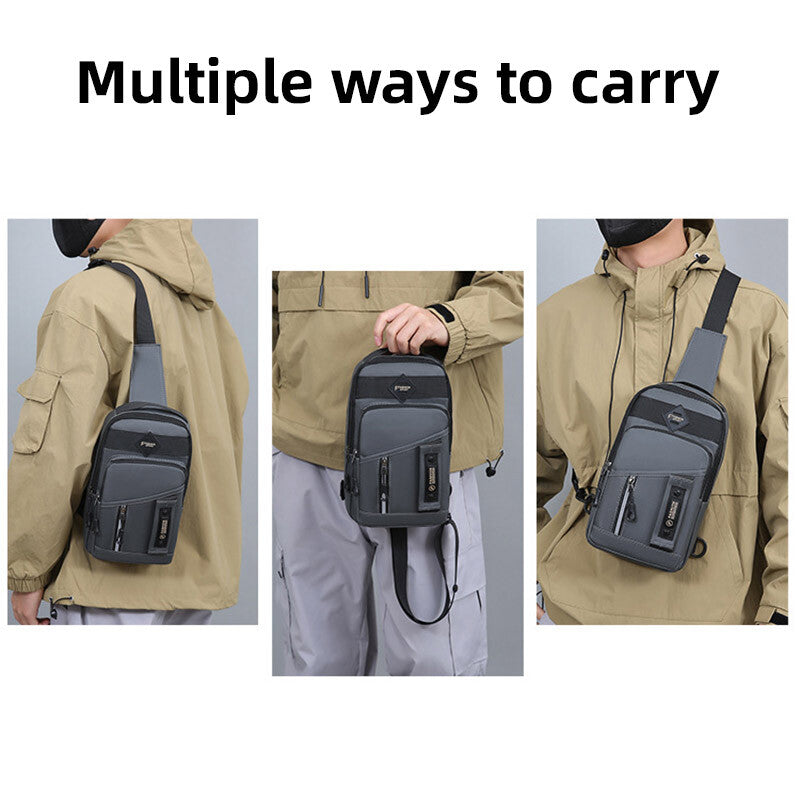 Men's Small Chest Bag Pack Sport Shoulder Sling Cross Body Bag Outdoor Travel