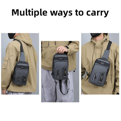 Men's Small Chest Bag Pack Sport Shoulder Sling Cross Body Bag Outdoor Travel