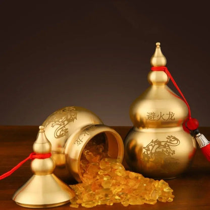 1Pcs Feng Shui Fortune Protection Fire-avoiding Dragon Gourd