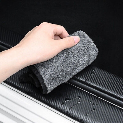 4X Door Sill Plate Anti Scratch Stickers Protector Trim Compatible with Subaru Forester