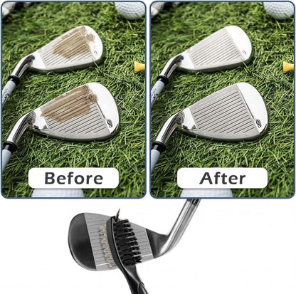 Cleaning Brush Retractable Stock Color Groove Cleaner With Reel Club Ball – Compatible with Golf