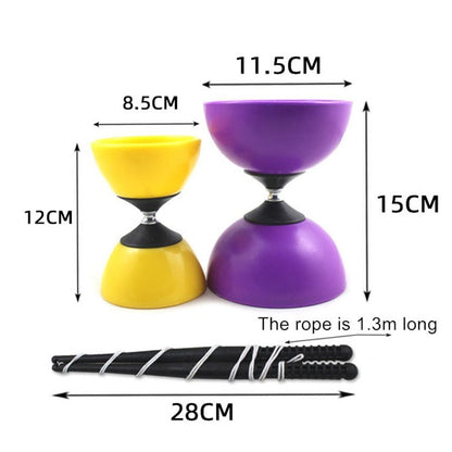 Diabolo Sticks & String Spinning Circus Skills Game Juggling Diablo Set Toy AU