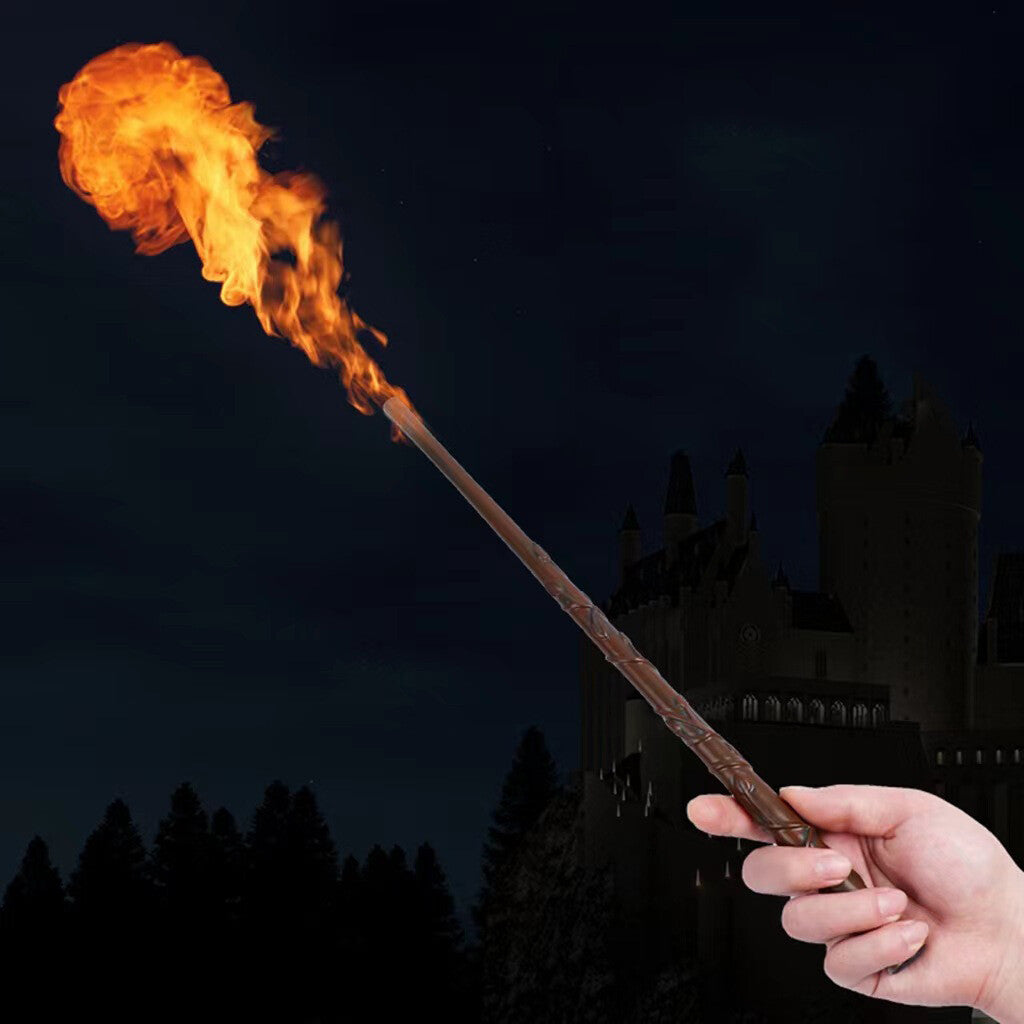 Harry Potter Magic Fire Wand Hermione Firing Wand Shooter Fireball Dumbledore