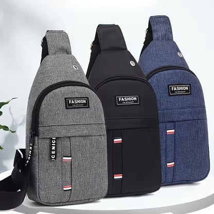 Men's Crossbody Shoulder Bag Sling Chest Bag Anti Theft Travel Casual Waterproof