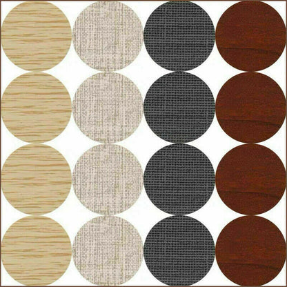 54 X Self Adhesive Decorative Screw Cover Caps Holes Cams Furniture Kitchen 20mm