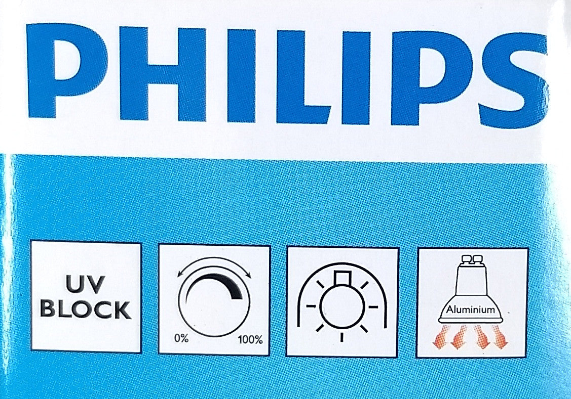 4 x PHILIPS Halogen 35W GU10 Reflector Wide Beam Globes Bulbs Lamp Dimmable 240V – Compatible with PHILIPS