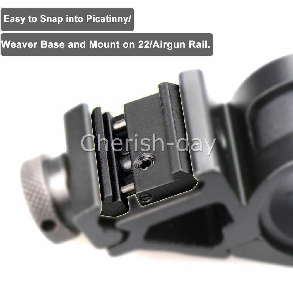 2X 11mm Dovetail to 20mm Rail Mount Picatinny Weaver Rail Scope Rail Adaptor AU