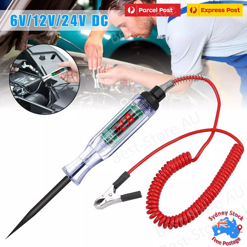 6V 12V 24V Auto Car Electrical Circuit Voltage Tester Led Light Test Probe Pen