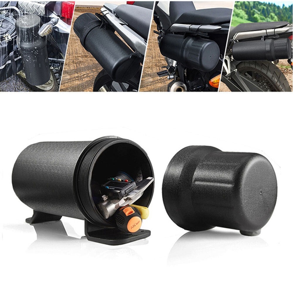 Universal Waterproof Motorcycle Tool Tube Gloves Raincoat Storage Box Holder AU