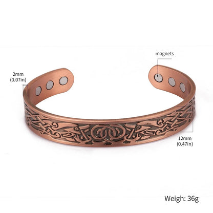 Pure Copper Magnetic Therapy Bracelet Arthritis Pain Relief Men Women Healing AU