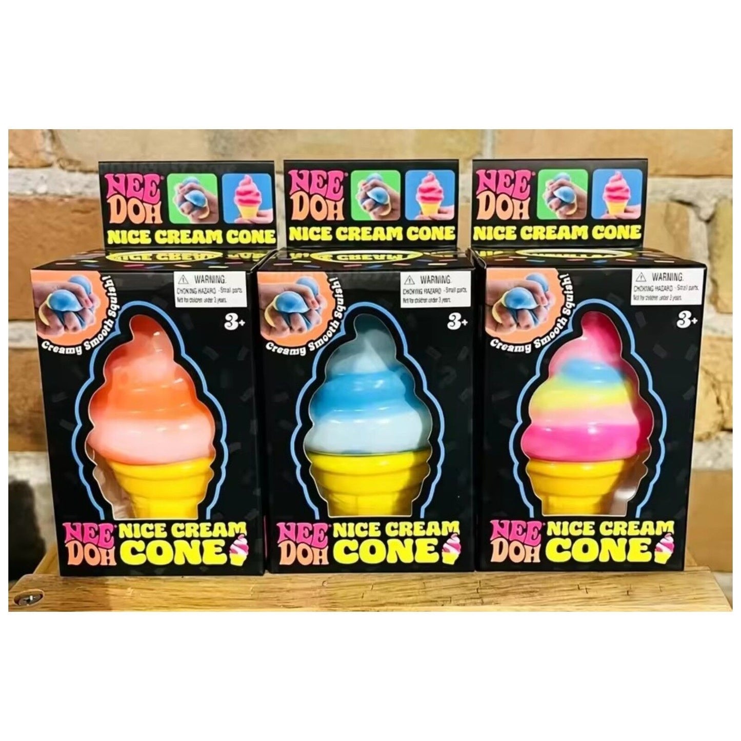 Ice Cream Squishy Shaped Decompression Needoh Nice Cream Cone Stress Squeeze