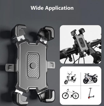 360° Rotation Mobile Phone Holder Handlebar Mount For Motorcycle Bicycle Bike