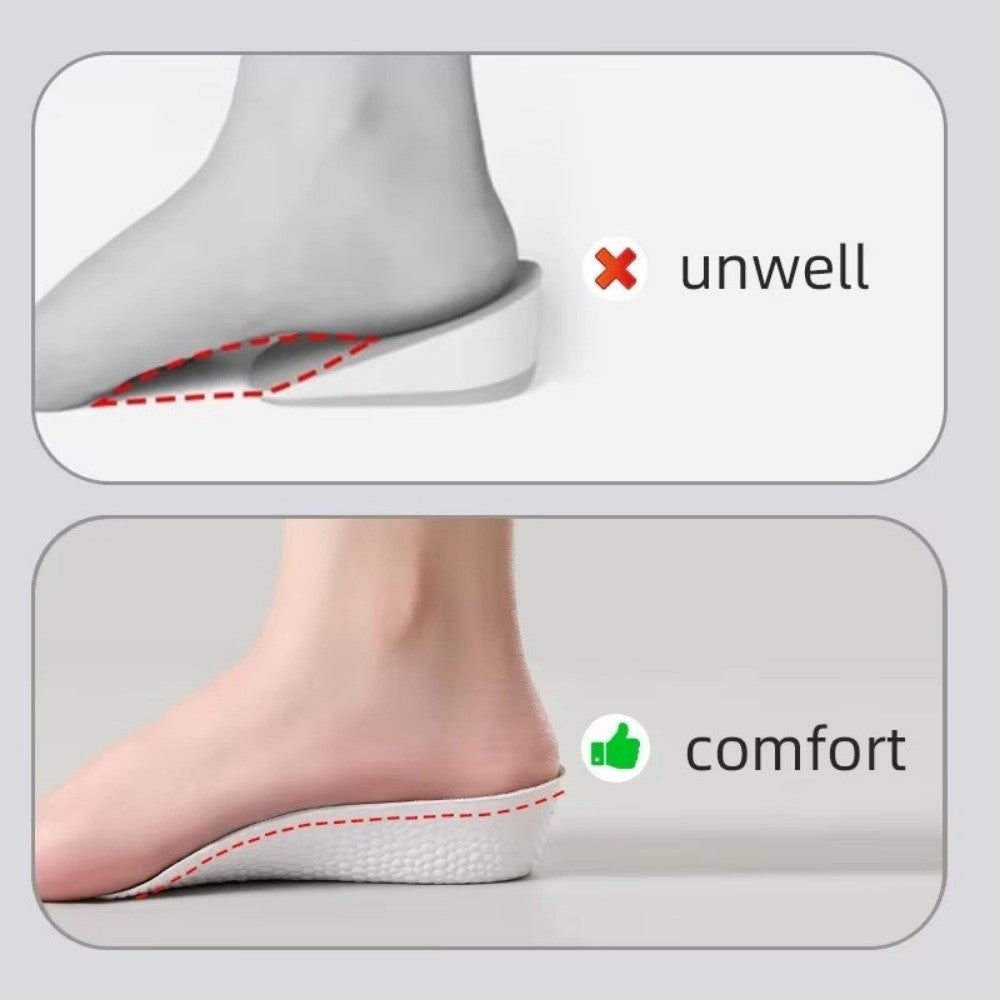 Breathable Height Increase Insoles EVA Boost Insoles  Flat Feet Support