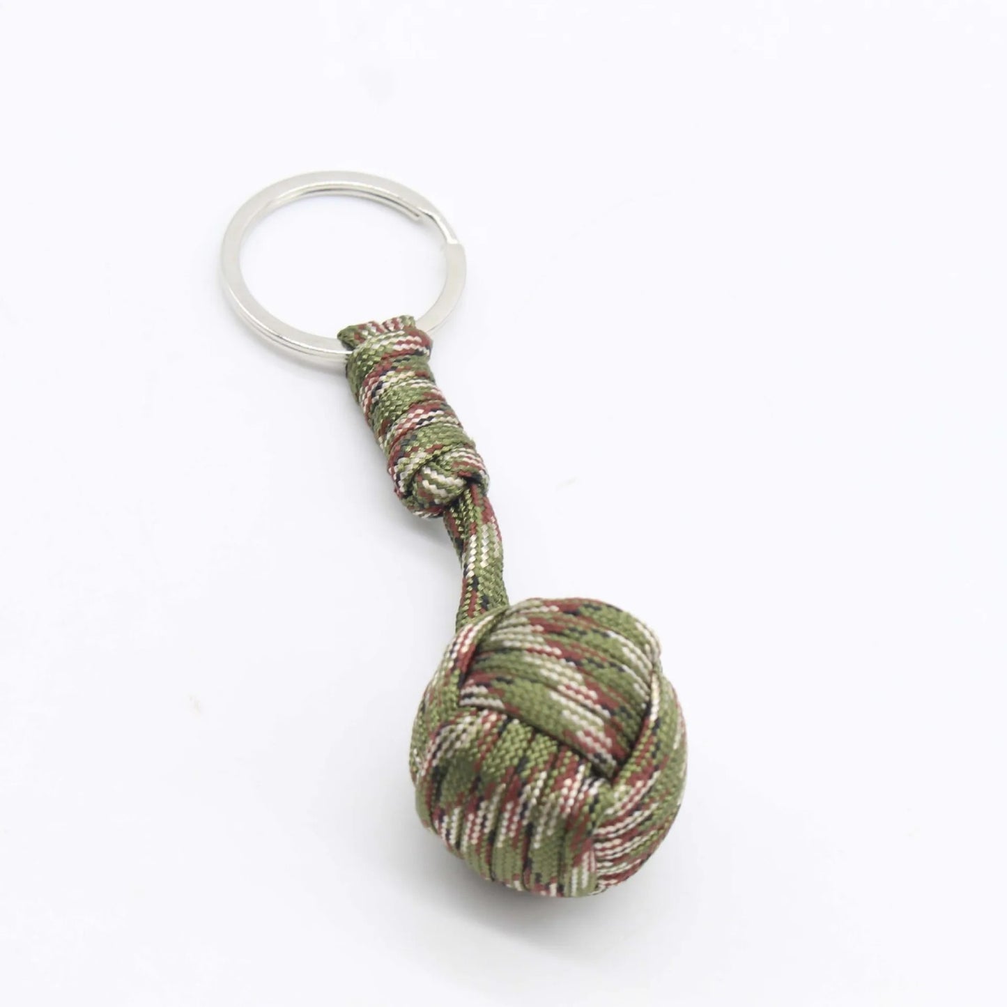 Paracord Monkey Fist Keychain Survival Rope Ball Key Ring Pendant EDC
