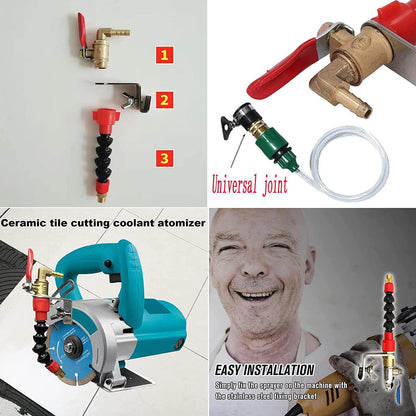 Universal Tile Cutting Machine High-speed Coolant Misting for Marble Brick Tile