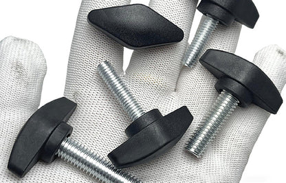 M5 M6 M8 Tee Wing Knob Head Clamping Thumb Screw Dial Lock Hand Grip Bolt Spare