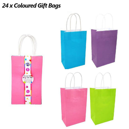 Bulk Paper Kraft Bag Coloured Shopping Carry Retail Gift Party Wrapping Bag