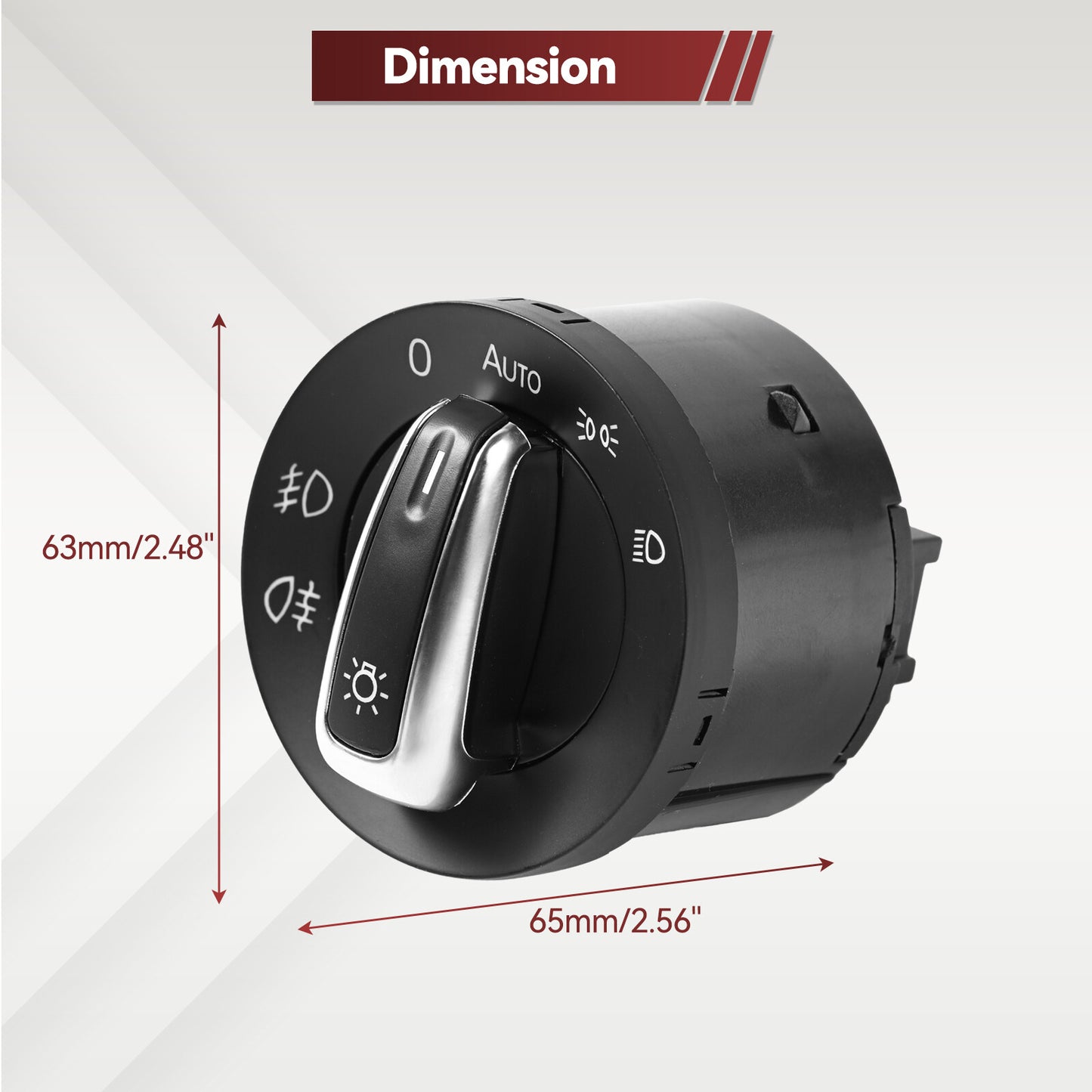 Car Auto Headlight Head Light Switch Sensor Compatible with VW Golf MK6 MK5 GTI Jetta Tiguan
