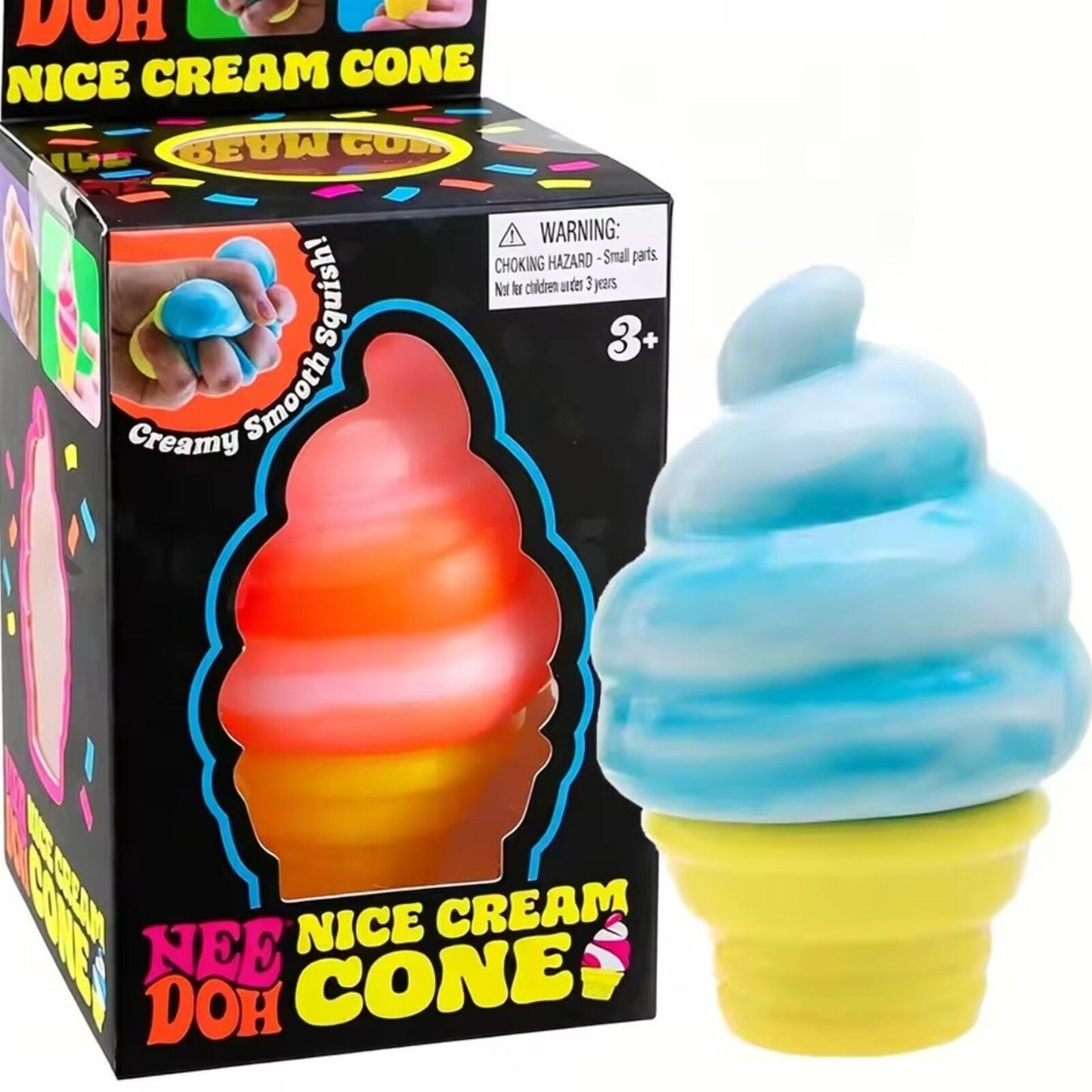 Ice Cream Squishy Shaped Decompression Needoh Nice Cream Cone Stress Squeeze