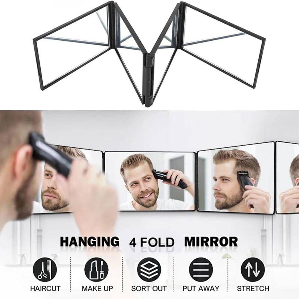 360-Degree Viewing Angle Multi Angle Folding Mirror  for Self Haircutting