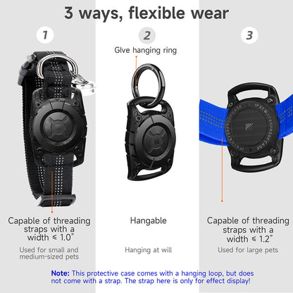 Waterproof Dog Collar Holder Silicone Pet Air Tag Case Cover For Apple Airtag AU