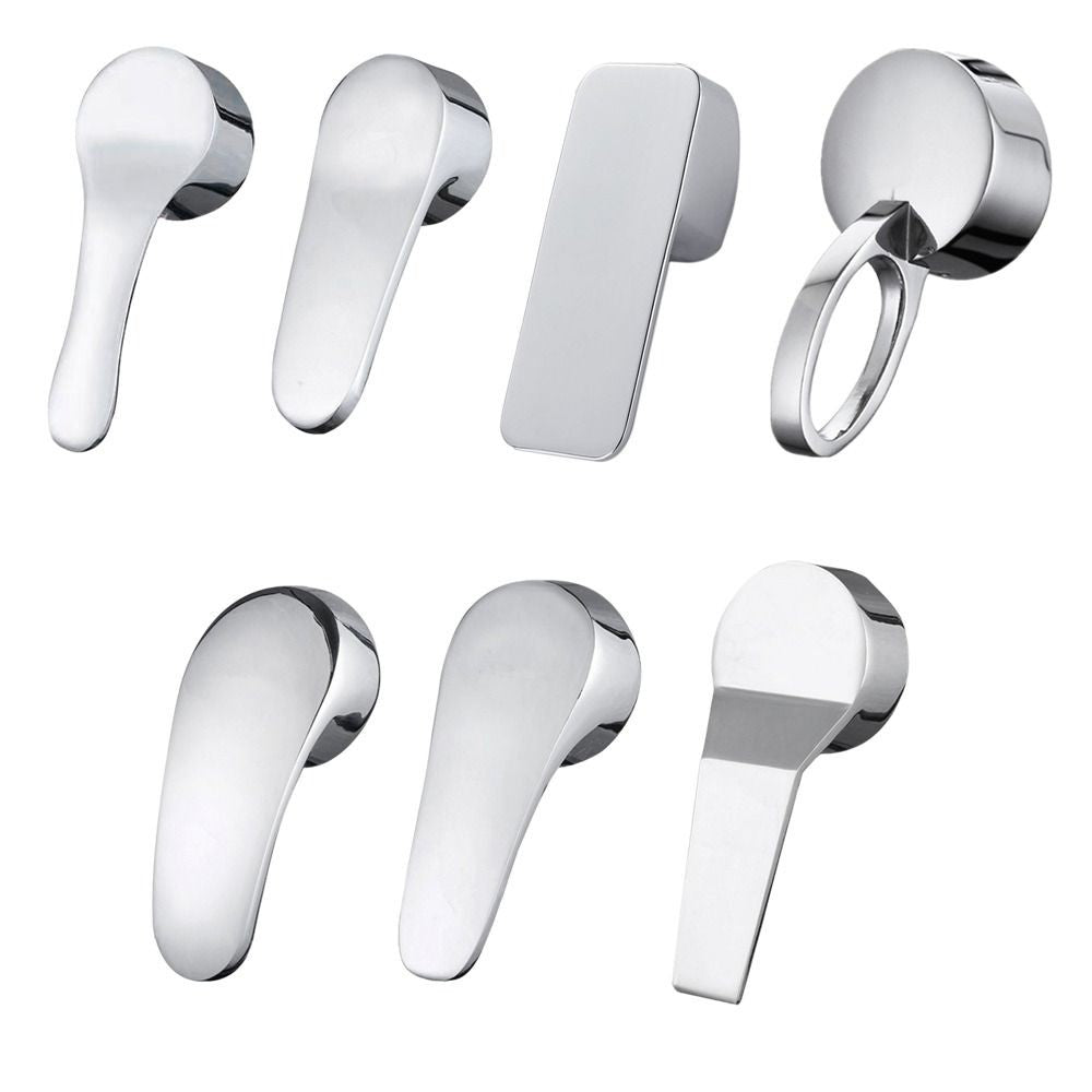 Faucet Handle Chrome Plated Mixer Tap Replacement Cover Kitchen Bathroom
