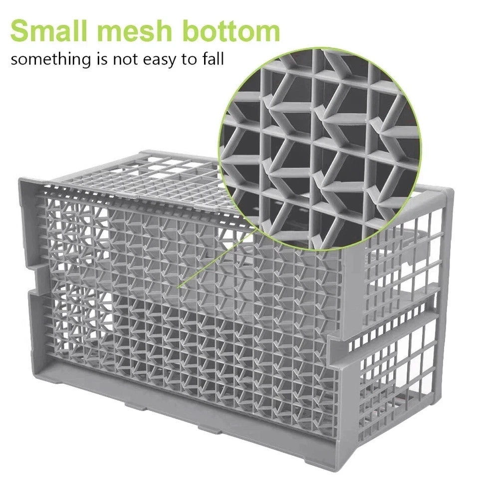 Universal Dishwasher Cutlery Basket Cage 240mm X 140mm X 120mm Storage Holder Oz