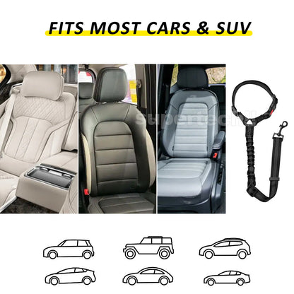 Headrest Anti Shock Pet Dog Car Seat Belt Bungee Lead Travel Safety Harness Clip