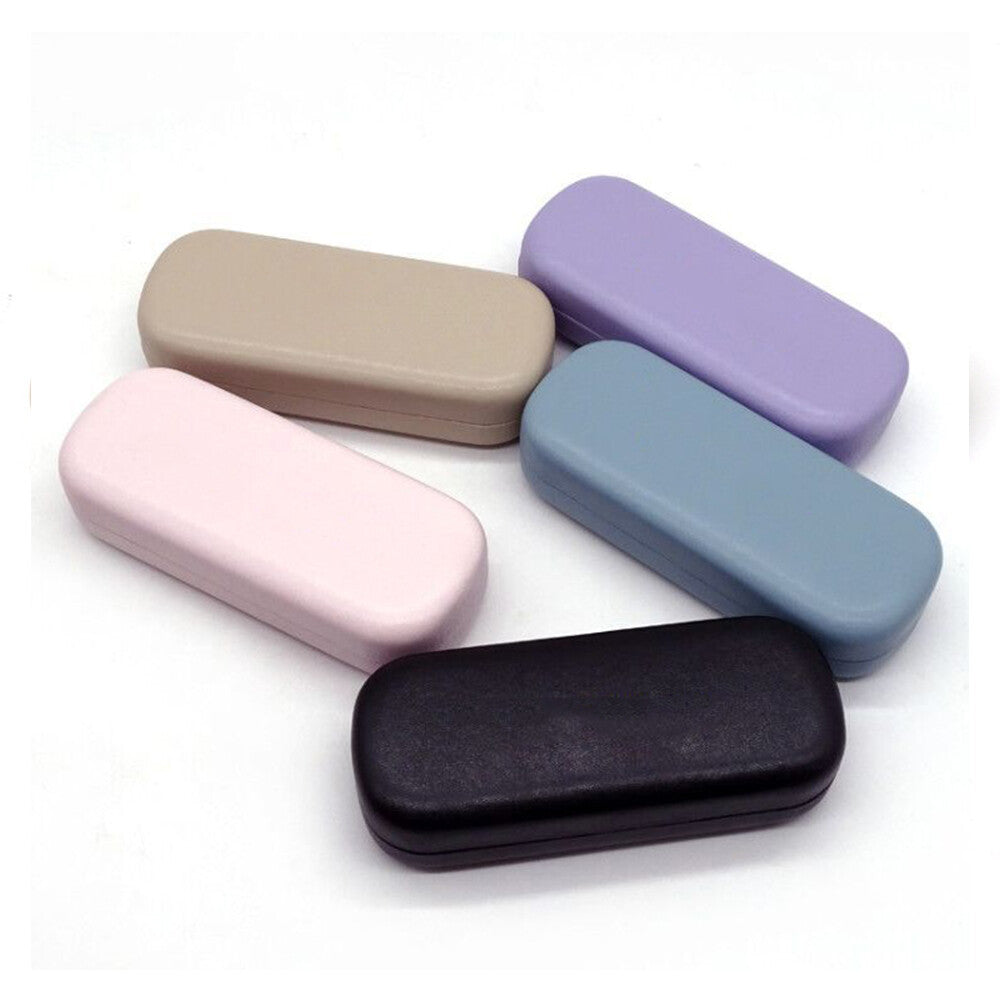 Portable Eye Glasses Case Leather Hard Box Eyeglasses Spectacle Holder Storage