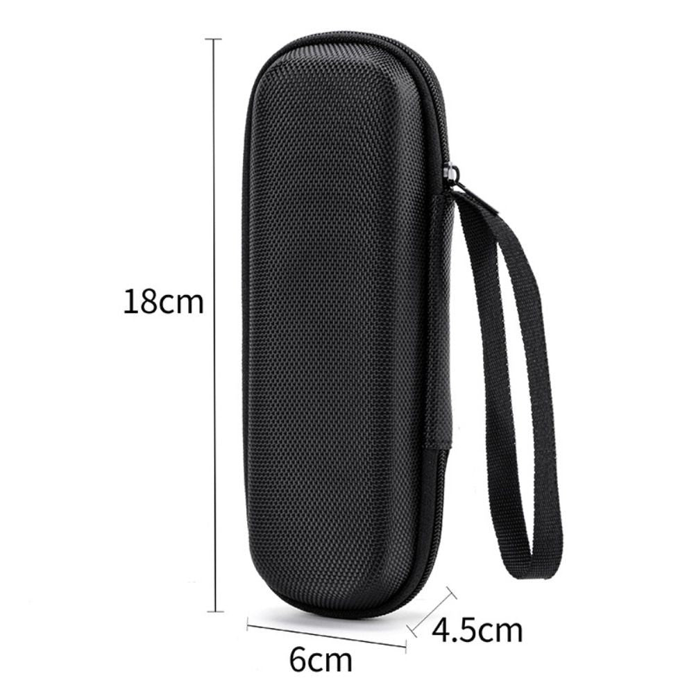 Black Zipper Earphone Case Hard Shell Pouch Carrying Bag  for Earphone