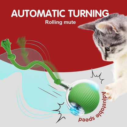 AU Interactive Dog & Cat Toy Rechargeable Rolling Ball with Fake Tail Pet Fun