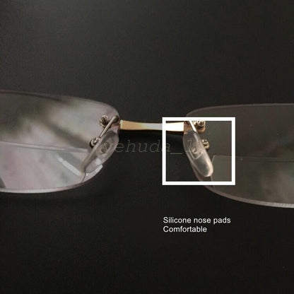 AUS NEW Rimless Bifocal Reading Glasses Readers 1.0 1.5 2.0 2.5 3.0 3.5 4.0
