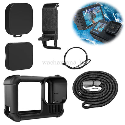 Black Silicone Sleeve Protective Case Cover Compatible with GoPro Hero 13 Accessories