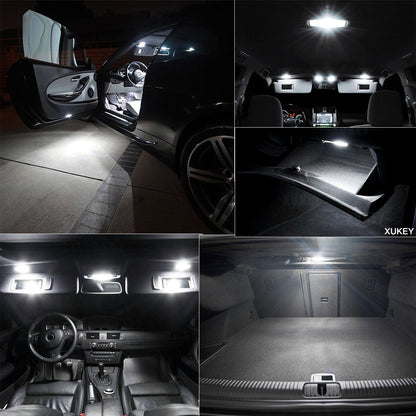 X2 12V 31MM SMD LED FESTOON BRIGHT WHITE LIGHT BULBS INTERIOR ROOF TRUNK LAMP