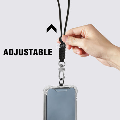 2PCS Stainless Steel Flexible Phone Lanyard For iPhone 17Pro Max With Neck Strap