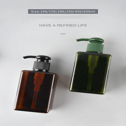 100-650ml Square Plastic Liquid Shampoo Soap Dispenser Hand Wash Pump Bottle AU