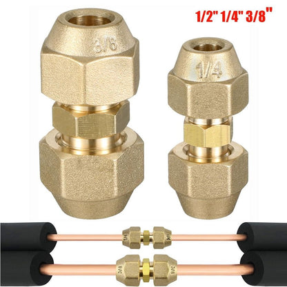 1/2" 1/4" 3/8" Copper Connectors  HVAC Air Conditioning Refrigeration
