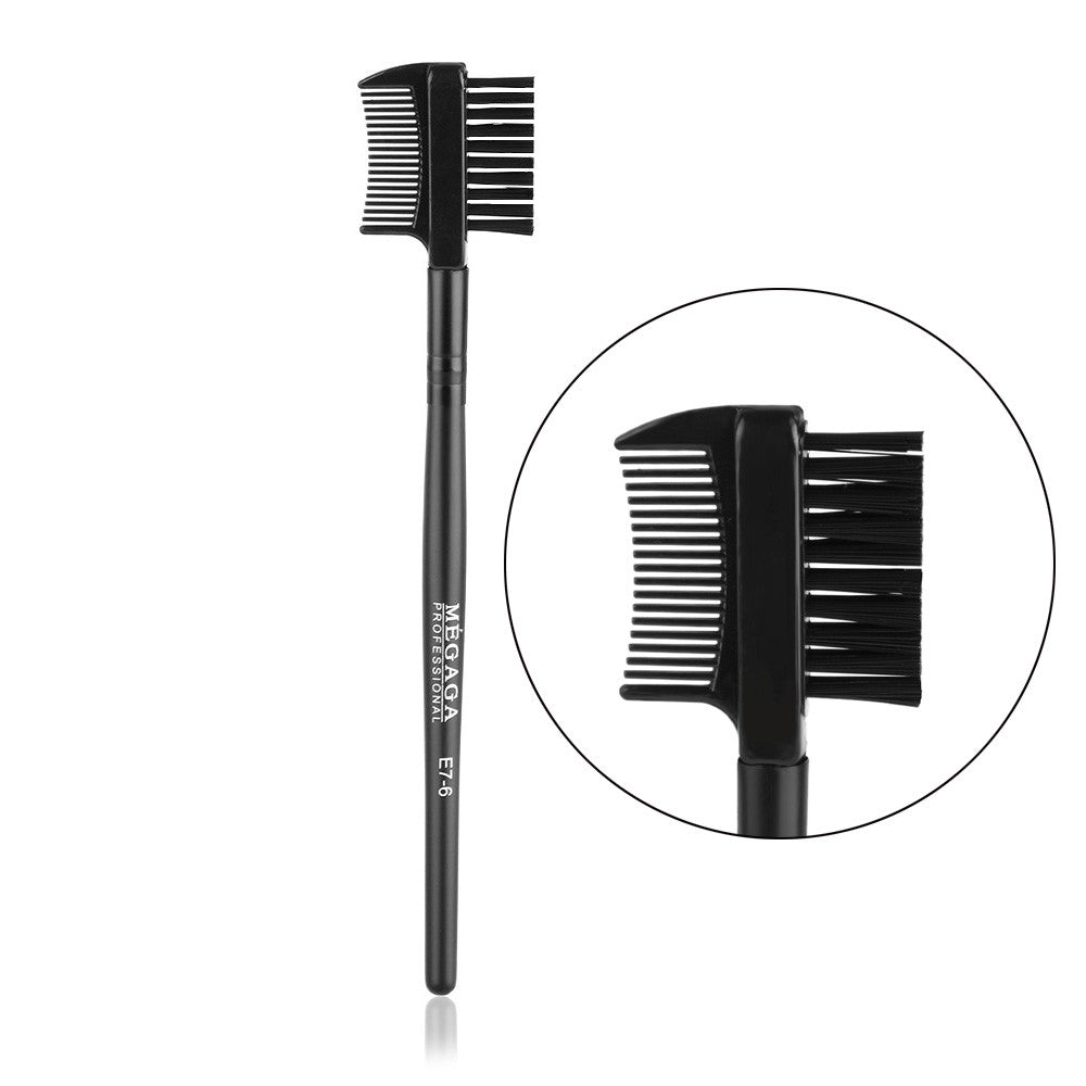 Dual Comb Extension Brush Comb Eyebrow Eyelash Brushes  Makeup Cosmetic Tools
