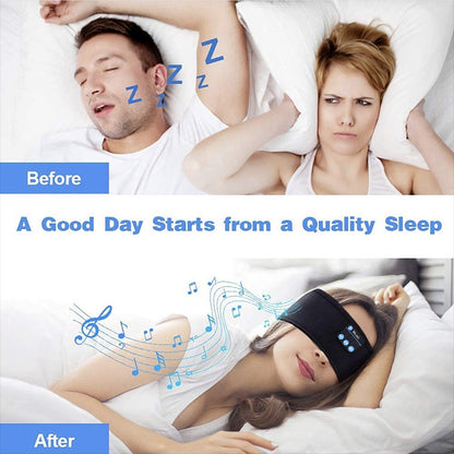 Wireless Bluetooth 5.0 Stereo Eye Mask Headphones Earphone Sleep Music Mask AU